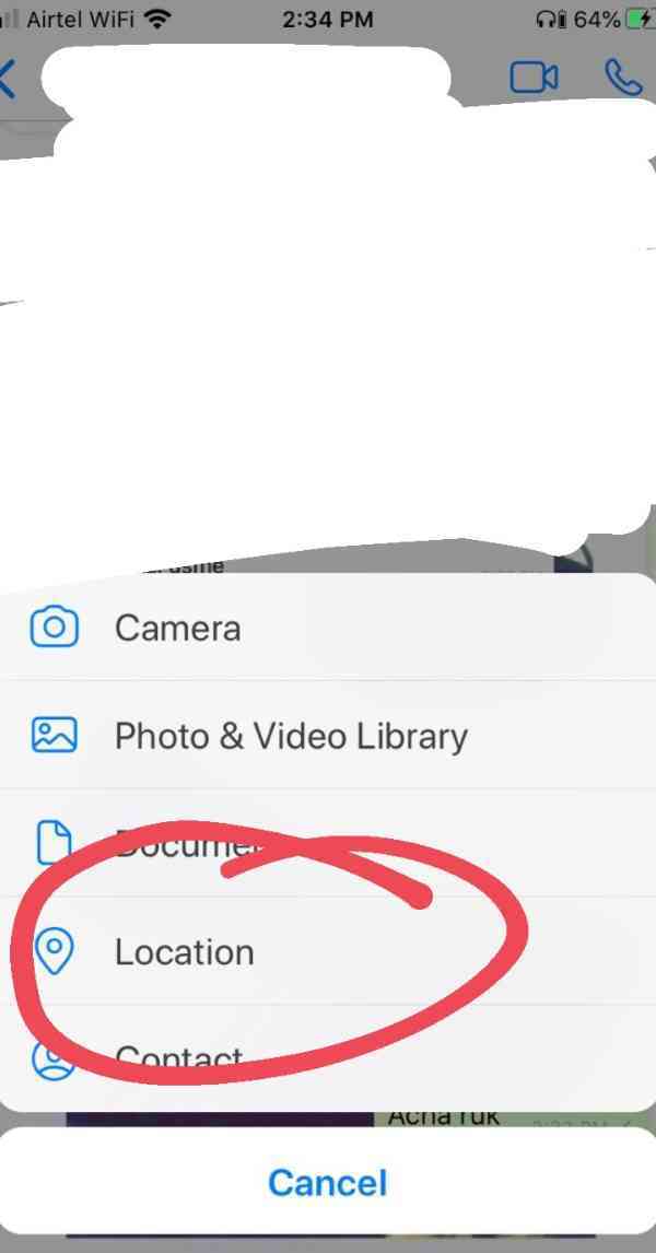How To Send Another Location In WhatsApp iPhone