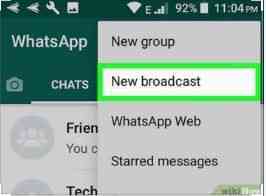 How to send WhatsApp message to all contacts at once