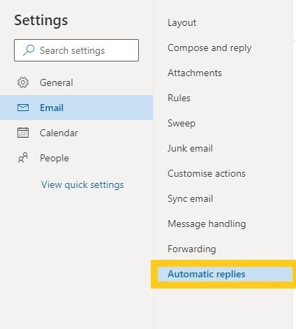 How To Set Away Message In Outlook