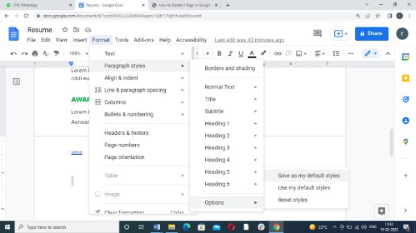 How To Set Default Font In Google Docs