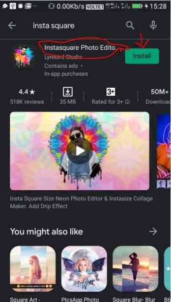 How to set rectangular photo as WhatsApp DP