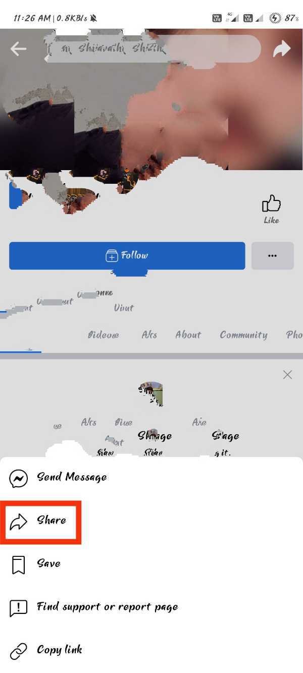How To Share Facebook Page Link On WhatsApp