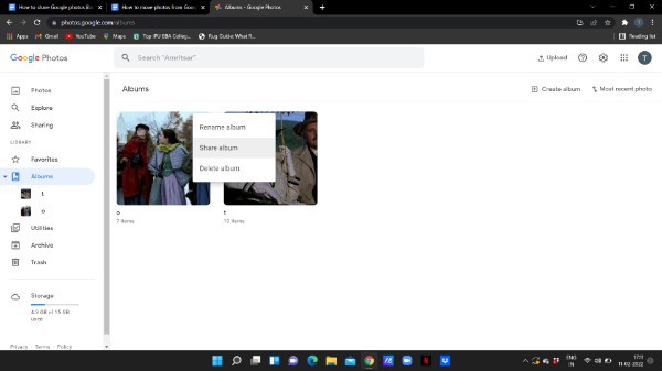 How To Share Google Photos Library