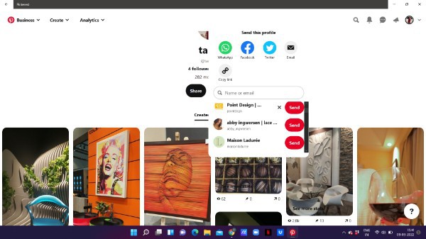 How To Share Your Pinterest Profile