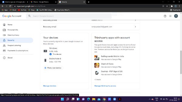 How To Sign Out Of Google Photos On Other Devices