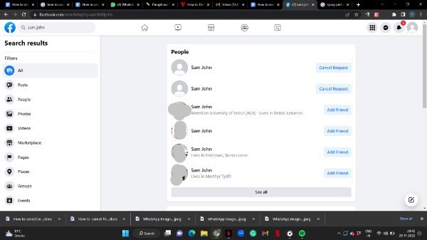 How To Stop A Friend Request On Facebook