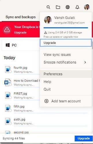 How To Stop Dropbox From Syncing