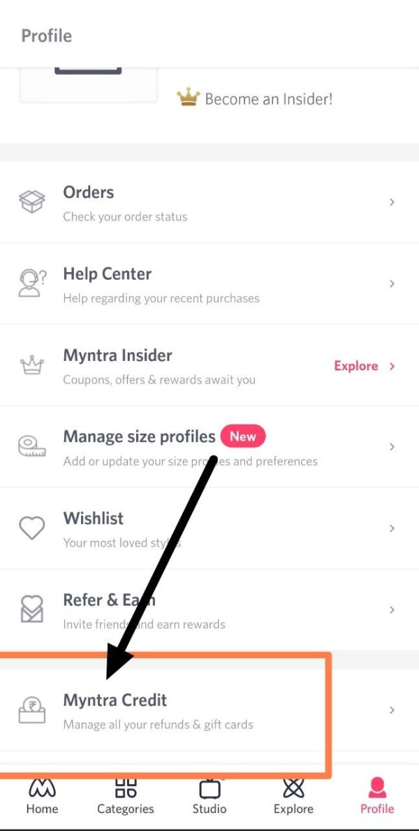 How To Transfer Myntra Credit To Bank Account