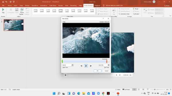 How To Trim A YouTube Video In PowerPoint