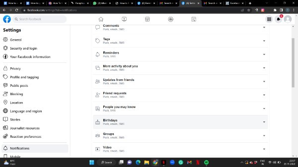 How To Turn Off Birthday Notifications On Facebook