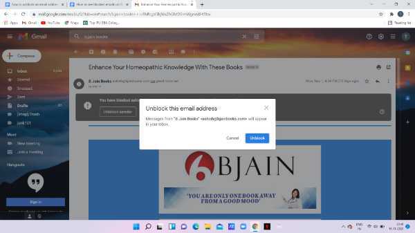 How To Unblock An Email Address In Gmail