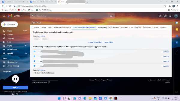 How To Unblock An Email Address In Gmail