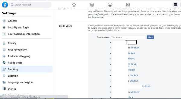 How To Unblock In FB Friends