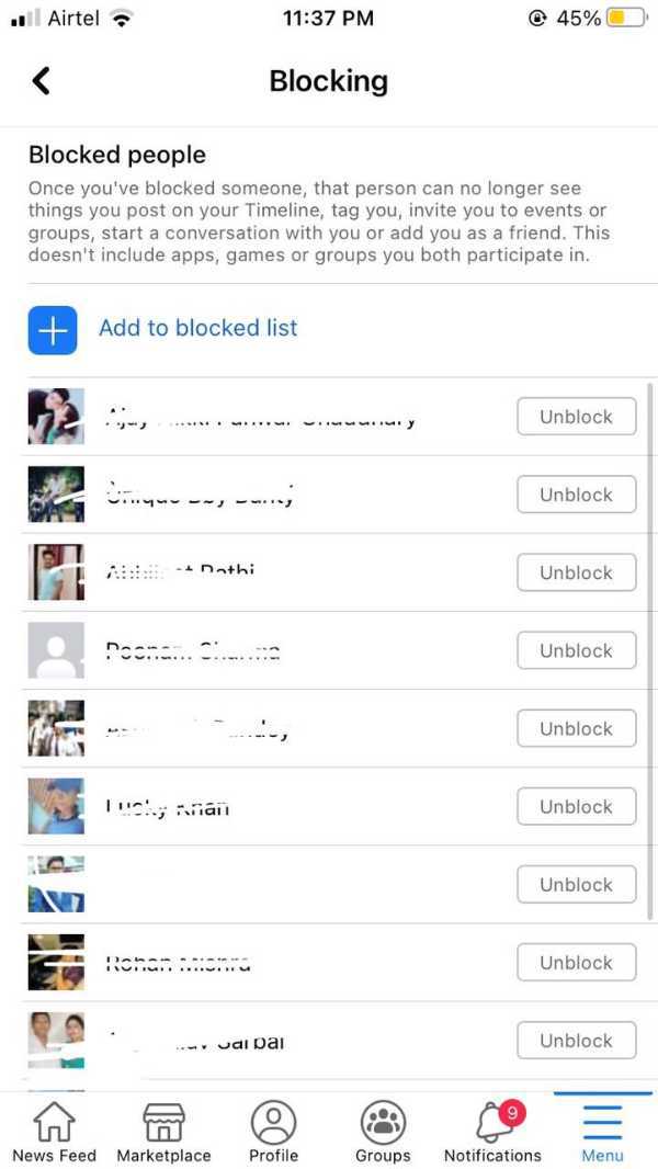How To Unblock My Facebook Account From Others