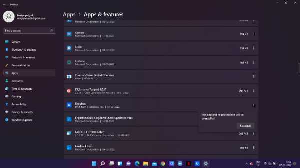 How To Uninstall Dropbox On Windows 10