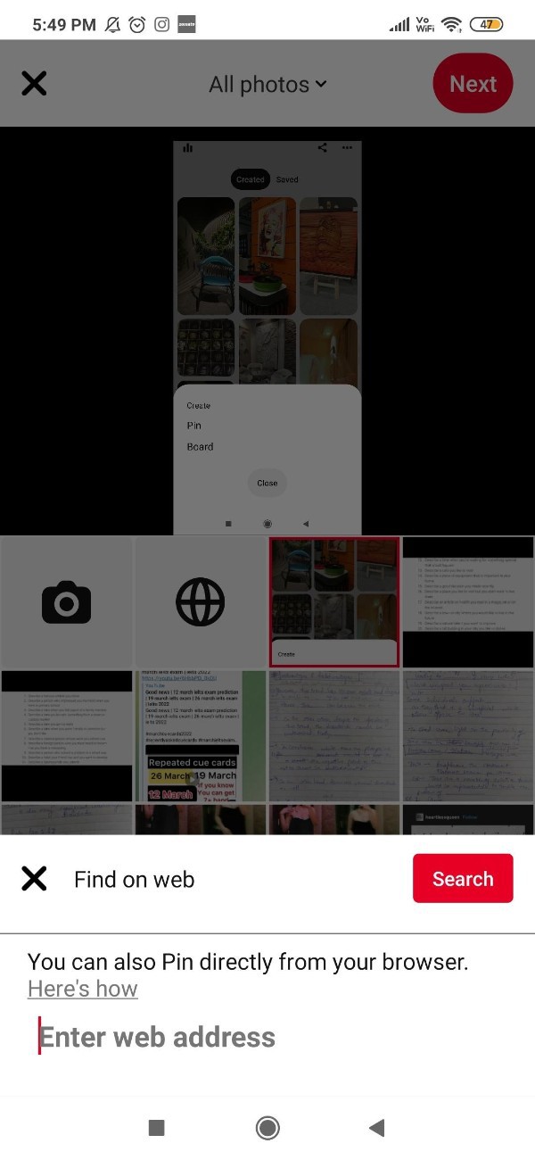 How To Upload Pictures To Pinterest From Android
