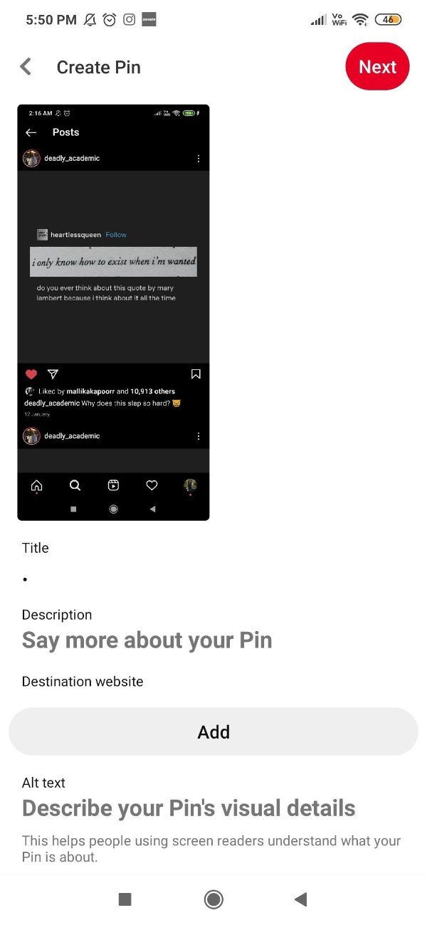 How To Upload Pictures To Pinterest From Android