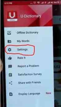 How to use U Dictionary app in WhatsApp