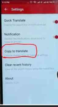 How to use U Dictionary app in WhatsApp