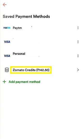 How To Use Zomato Credits While Ordering