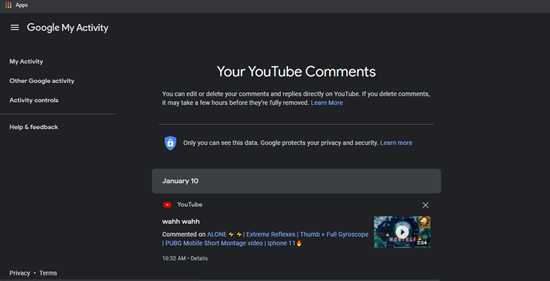 How To View Comments You Made On YouTube