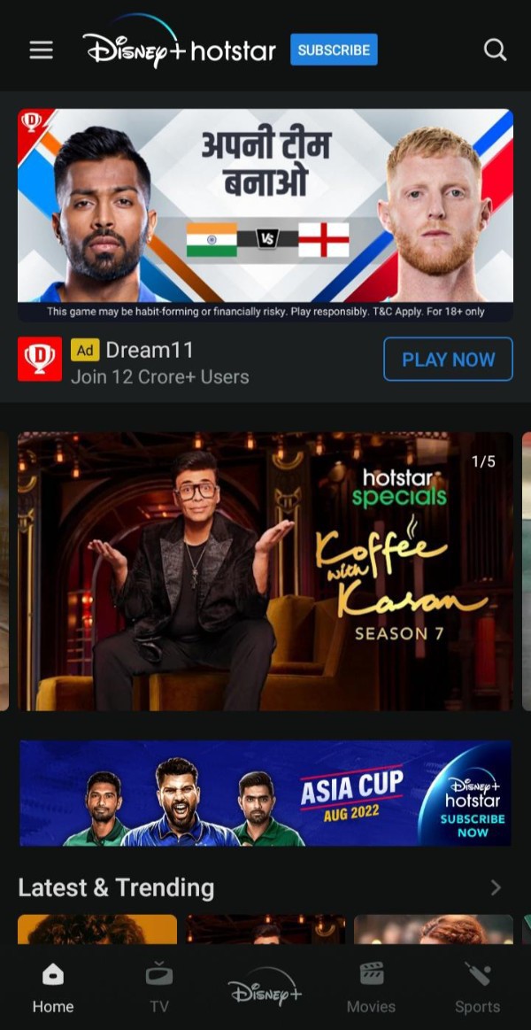 How To Watch Match Free On Hotstar