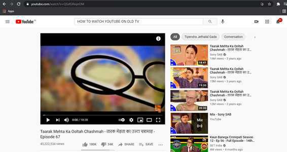 How To Watch YouTube On Old TV