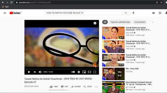 How To Watch YouTube On Old TV