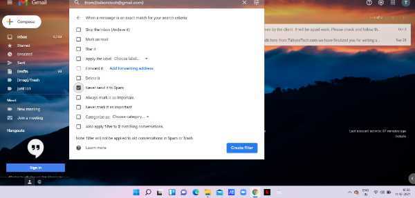 How To Whitelist An Email In Gmail
