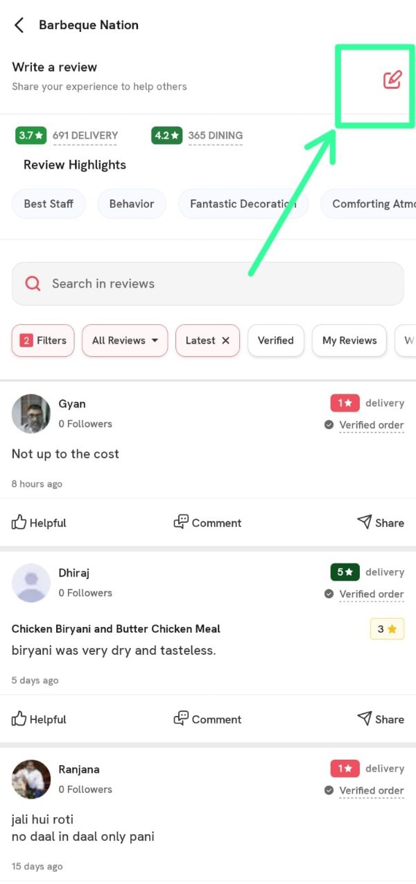 How To Write A Review On Zomato