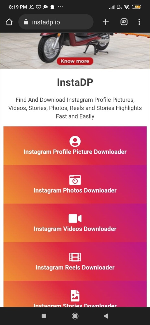 Instagram Profile Picture Downloader