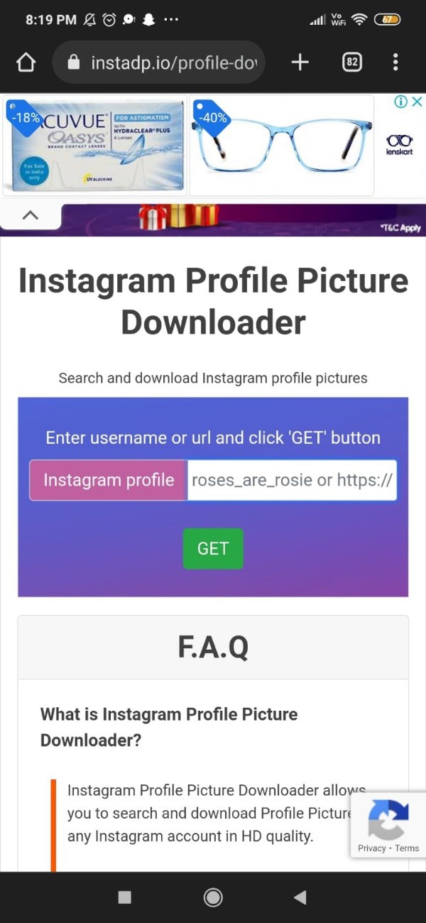 Instagram Profile Picture Downloader