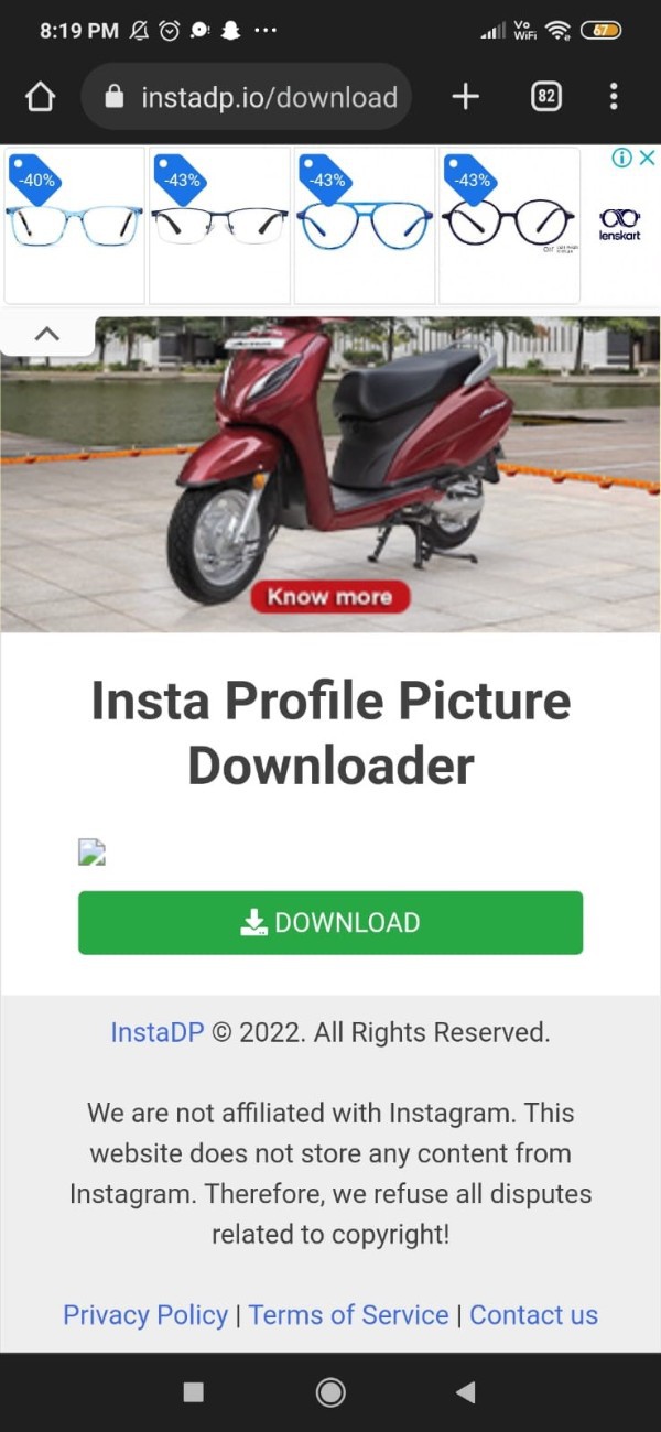 Instagram Profile Picture Downloader