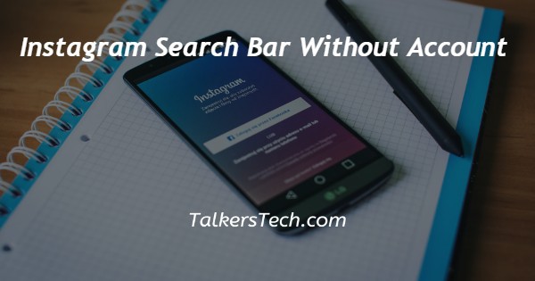 Instagram Search Bar Without Account