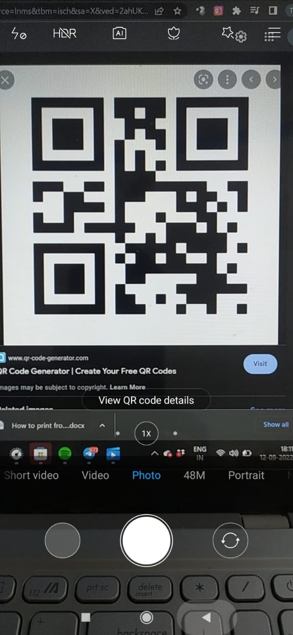 Scan QR Code Android Without App
