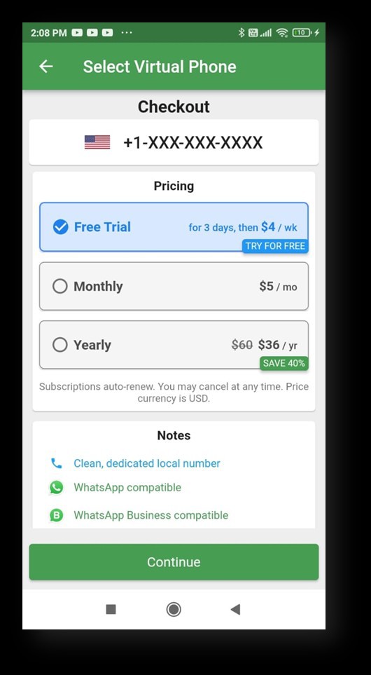 Virtual Number For WhatsApp