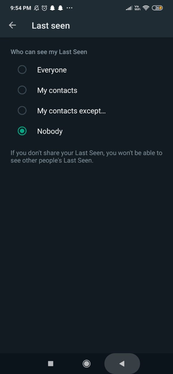 WhatsApp Online Last Seen
