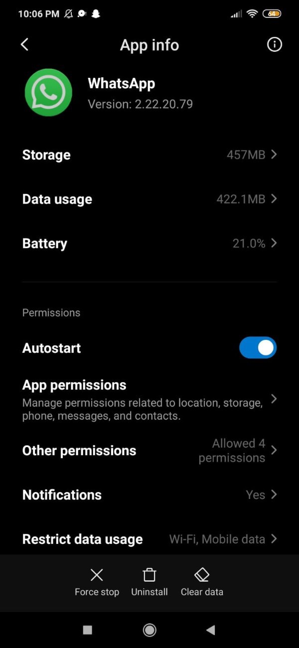 WhatsApp Video Call Not Working