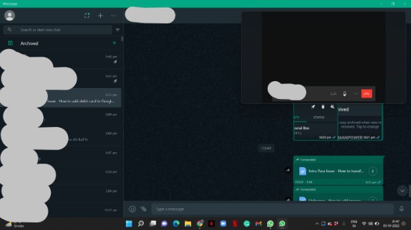 WhatsApp Video Call On Laptop