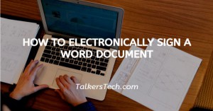How To Electronically Sign A Word Document