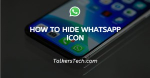 How To Hide WhatsApp Icon
